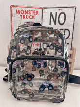 Load image into Gallery viewer, Monster Truck Clear Backpack