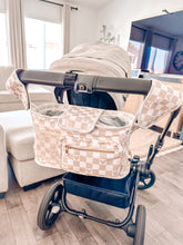 Load image into Gallery viewer, Nude Checkered Stroller Caddy