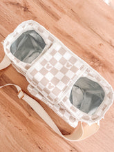 Load image into Gallery viewer, Nude Checkered Stroller Caddy