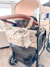 Load image into Gallery viewer, Nude Checkered Stroller Caddy