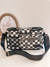 Load image into Gallery viewer, Black Checkered Stroller Caddy