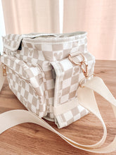 Load image into Gallery viewer, Nude Checkered Stroller Caddy