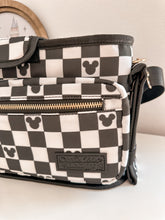 Load image into Gallery viewer, Black Checkered Stroller Caddy