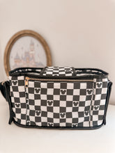 Load image into Gallery viewer, Black Checkered Stroller Caddy