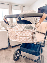 Load image into Gallery viewer, Nude Checkered Stroller Caddy