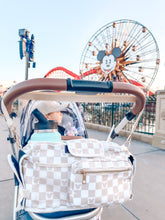 Load image into Gallery viewer, Nude Checkered Stroller Caddy