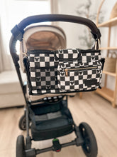 Load image into Gallery viewer, Black Checkered Stroller Caddy