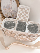 Load image into Gallery viewer, Nude Checkered Stroller Caddy
