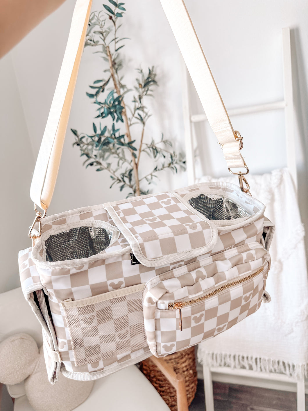 Checkered Stroller Caddy