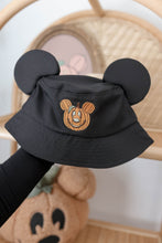 Load image into Gallery viewer, Black Pumpkin Bucket Hat
