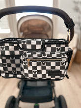 Load image into Gallery viewer, Black Checkered Stroller Caddy
