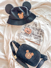 Load image into Gallery viewer, Black Pumpkin Bucket Hat
