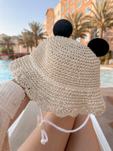 Load image into Gallery viewer, Mouse Ears Straw Hat
