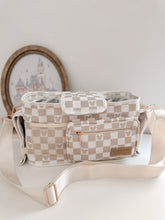 Load image into Gallery viewer, Nude Checkered Stroller Caddy
